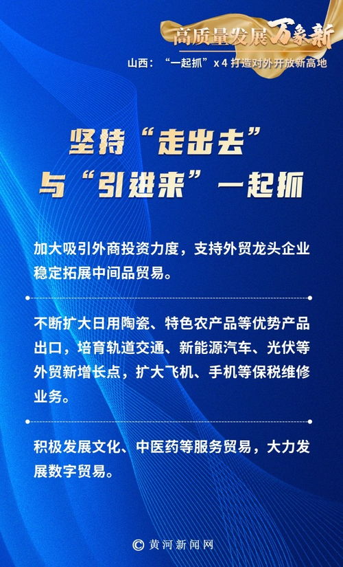高質量發展萬象新 山西 一起抓 x 4 打造對外開放新高地